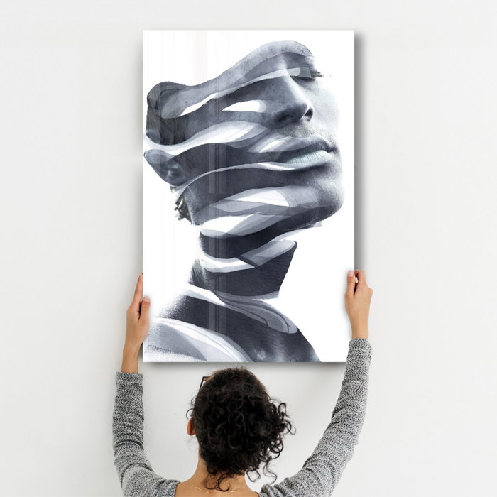 Wallity Pintura Decorativa de Vidrio Templado 46 x 72 cm